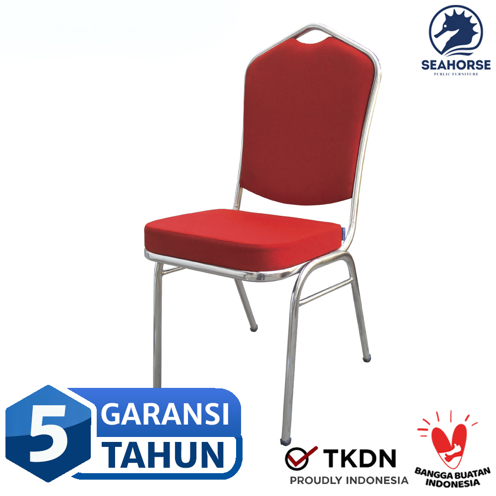 Kursi Susun Hotel Chair Kursi Gereja Stainless Chair Kursi Resto Banquet Chair - Seahorse QUEEN Stai