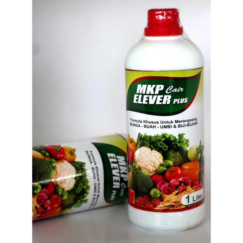 PUPUK MKP CAIR ELEVER PLUS 1 LITER PERANGSANG BUNGA BUAH UMBI DAN BIJI