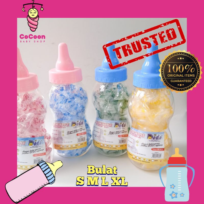 Dot Bulat Bayi Silicone Nipple Dodo Anti Sedak Anti Colic S M L XL