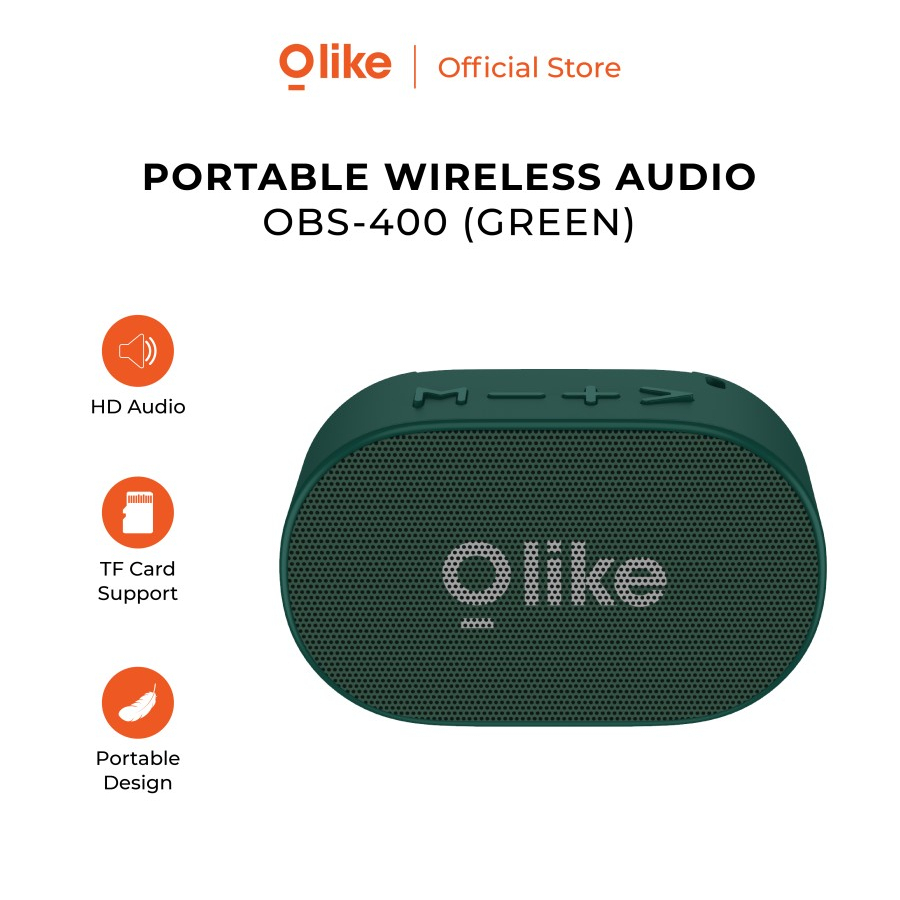 Olike OBS-400 Portable Bluetooth Wireless Speaker Full HD Micro SD