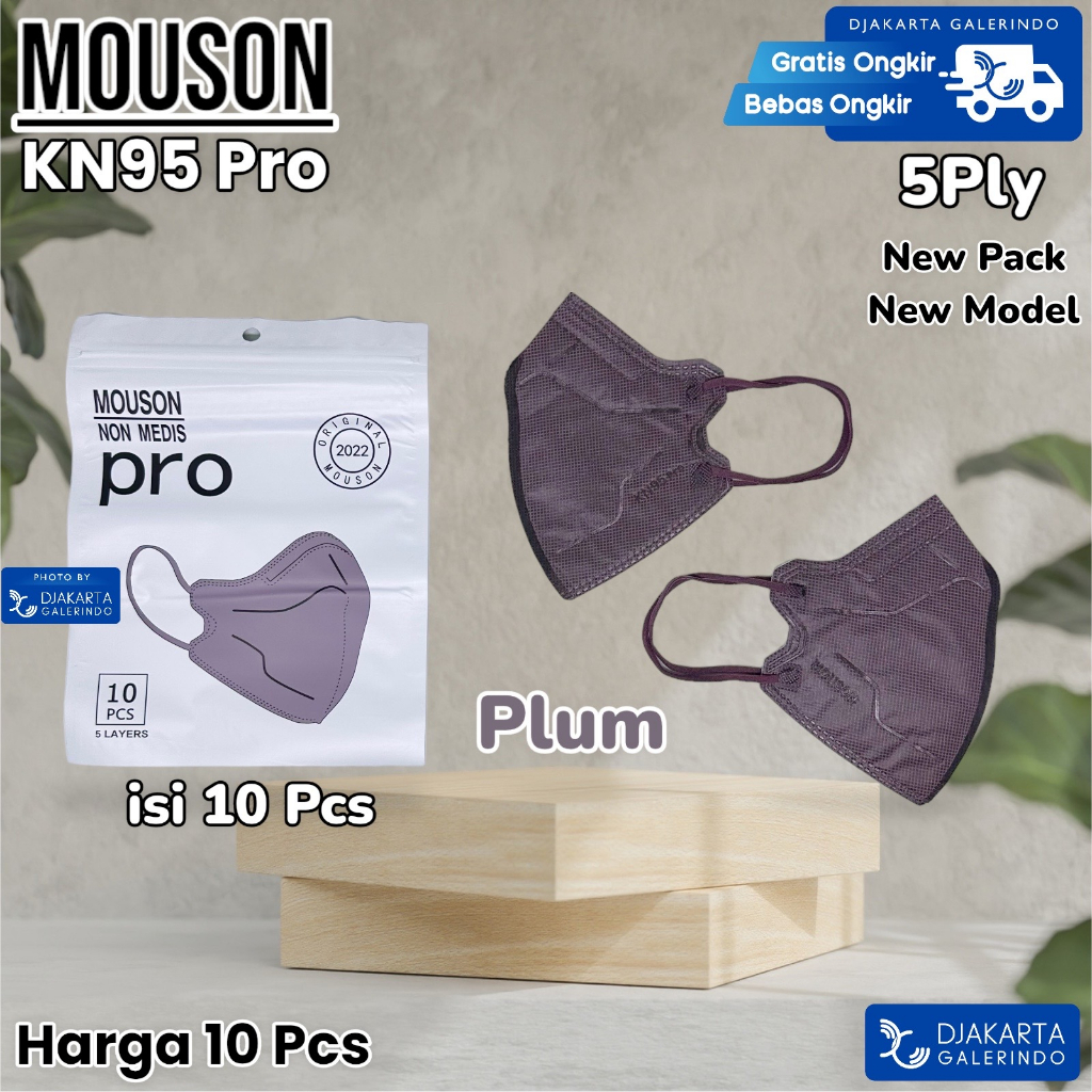 Masker Mouson KN95 Pro 5Ply Original isi 10Pcs