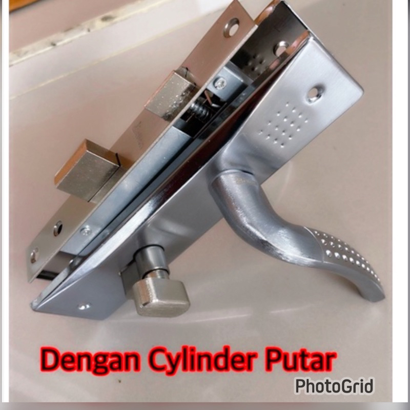 Promo Kunci Handle Pintu Medium + Cylinder Knop Outar kunci pintu sedang Dengan Silinder Putar Knop promo kunci pintu stanlis kunci pintu medium kunci dan handle mnmlis/ Brilon kunci pintu sedang/ brilon kunci pintu minimalis ukuran medium Knop