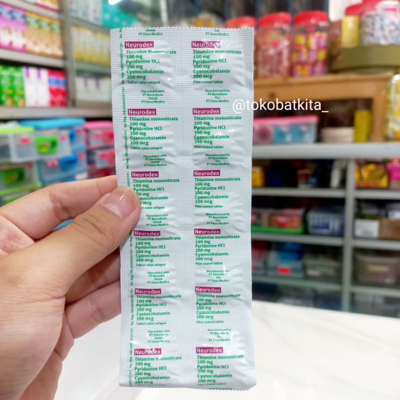[10 TABLET] NEURODEX / VITAMIN B1, B6 DAN B12 / MEMNUHI KEKURANGAN VITAMIN B PEGEL PEGEL NYERI CAPEK