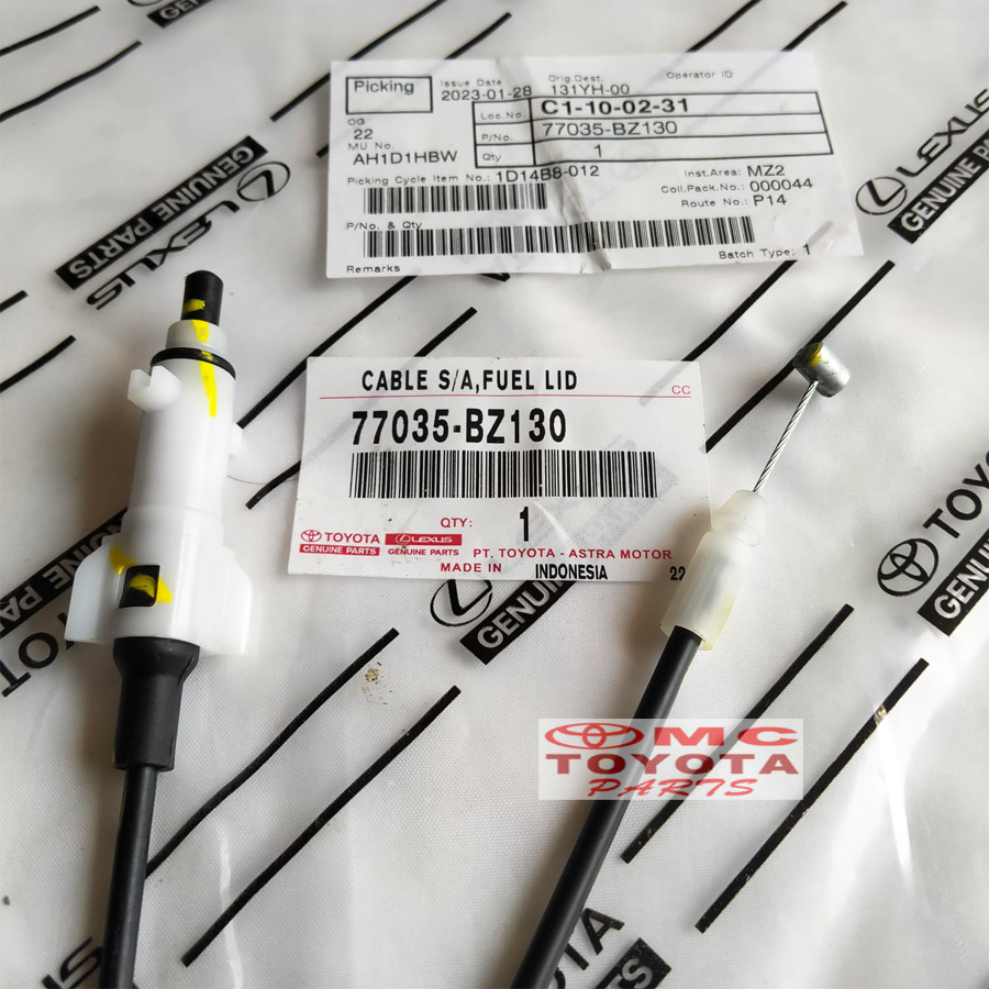 Kabel Tarikan Pembuka Tutup Tangki Bensin New Avanza Xenia 77035-BZ130