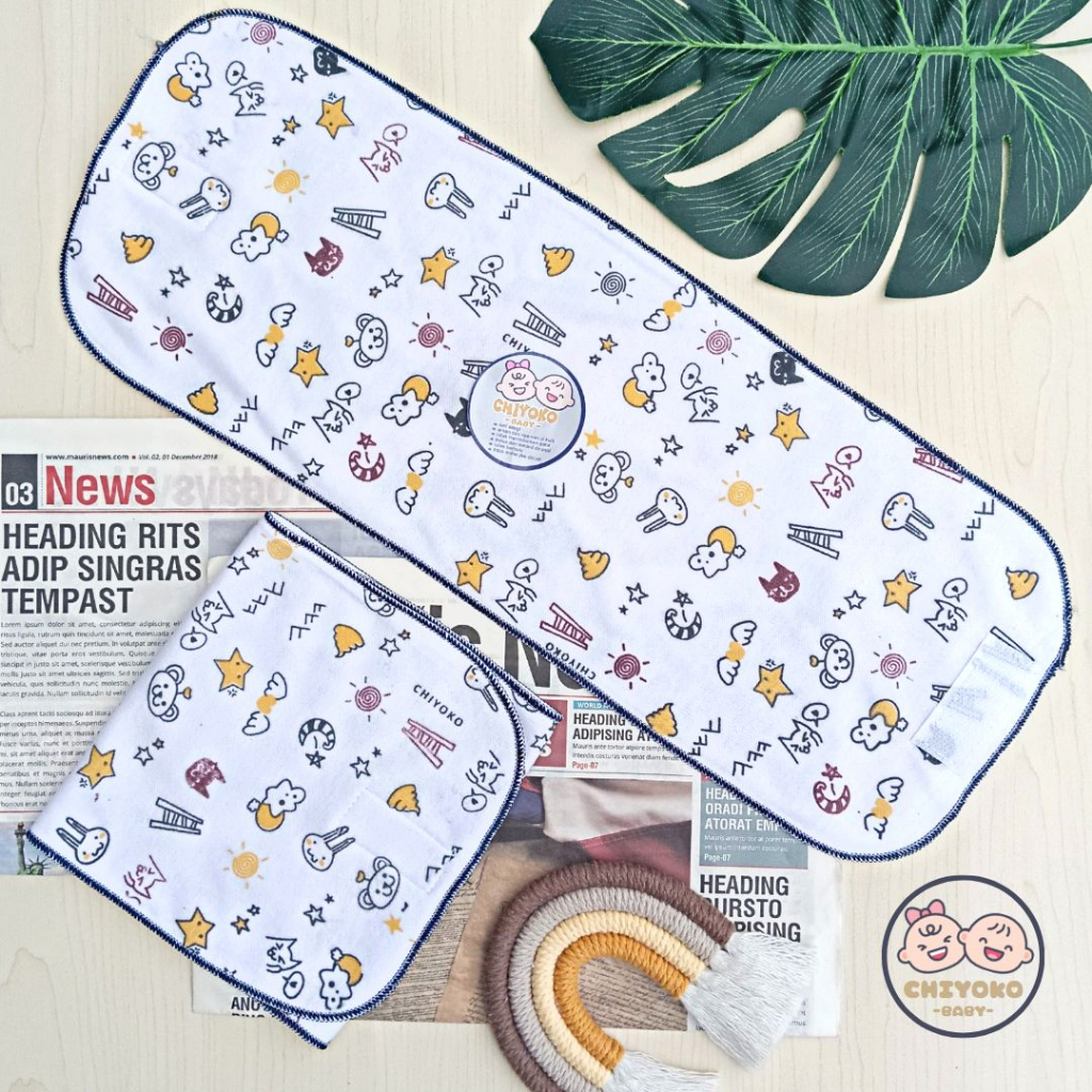6 Pcs Gurita PEREKAT Bayi Baru Lahir Serian NAVY Chiyoko Baby