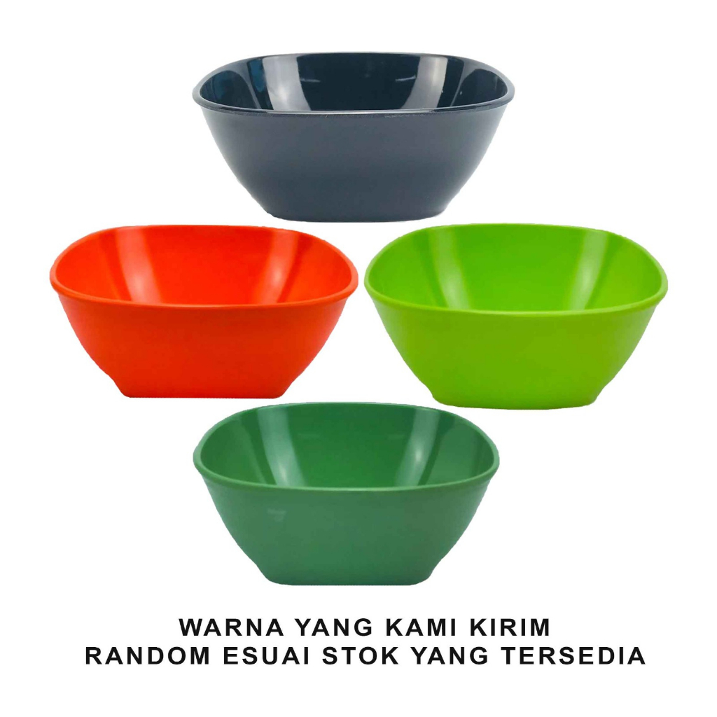 Mangkok Segi Unica *Mangkok Melamine * Mangkok M9066 * Uk.15x15cm