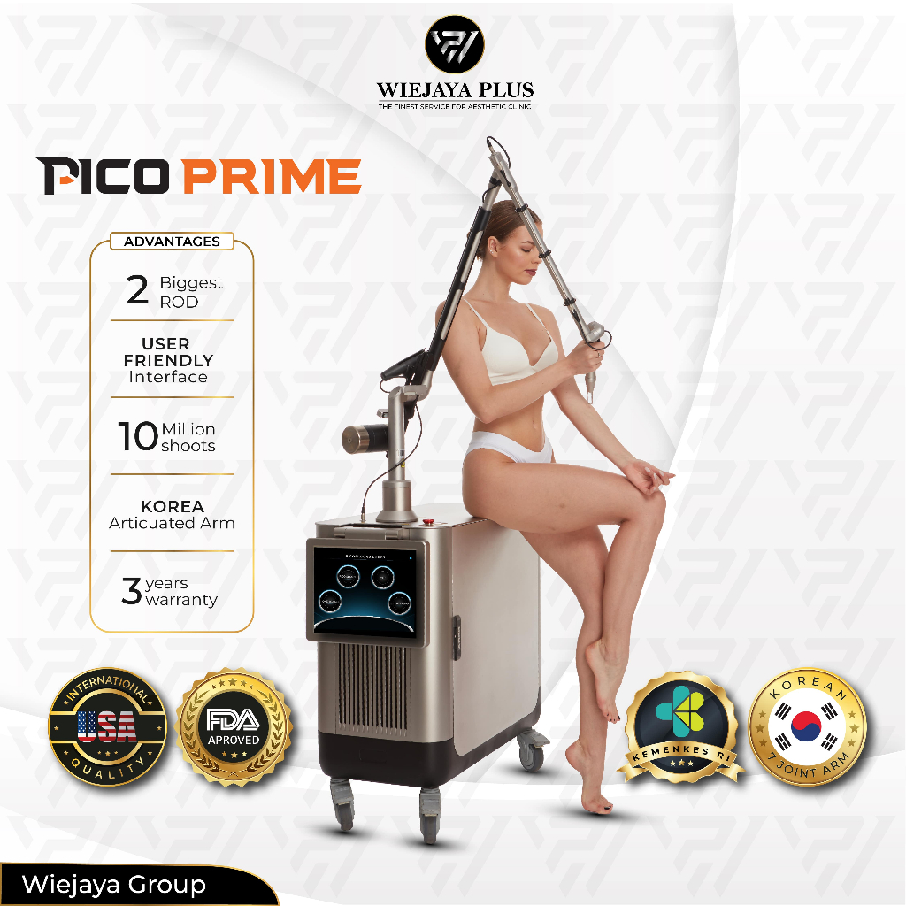 Laser Pico Prime Penghilang Flek Hitam Jerawat Tattoo Alat Kecantikan Wajah Facial Penuaan