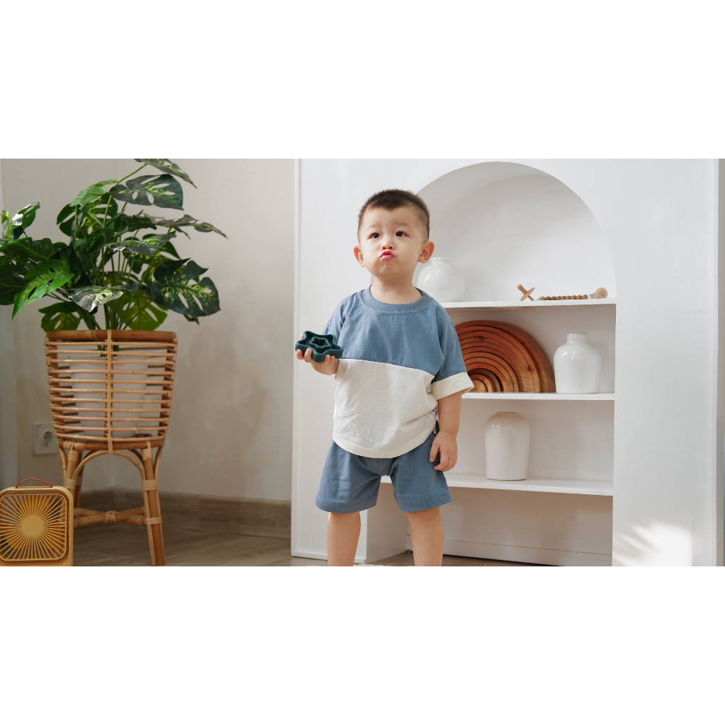 Nice Kids - Setelan Rafa Set Baju Atasan Celana Bawahan Anak Bayi (Usia 3 Bulan - 4 Tahun)