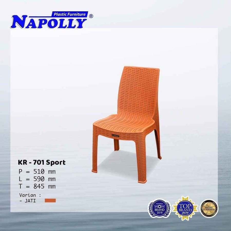 PAKET 1set MEJA KURSI NAPOLLY / MEJA MAKAN / MEJA KURSI TAMU KR-701 SPORT