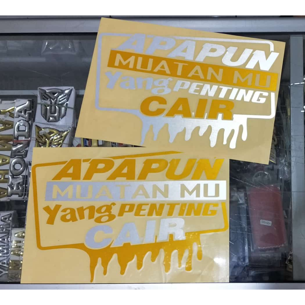 sticker kata kata lucu mobil truk sticker cutting kata lucu termurah