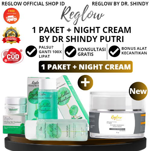 Reglow Paket Glowing + Intensive Whitening Night Cream