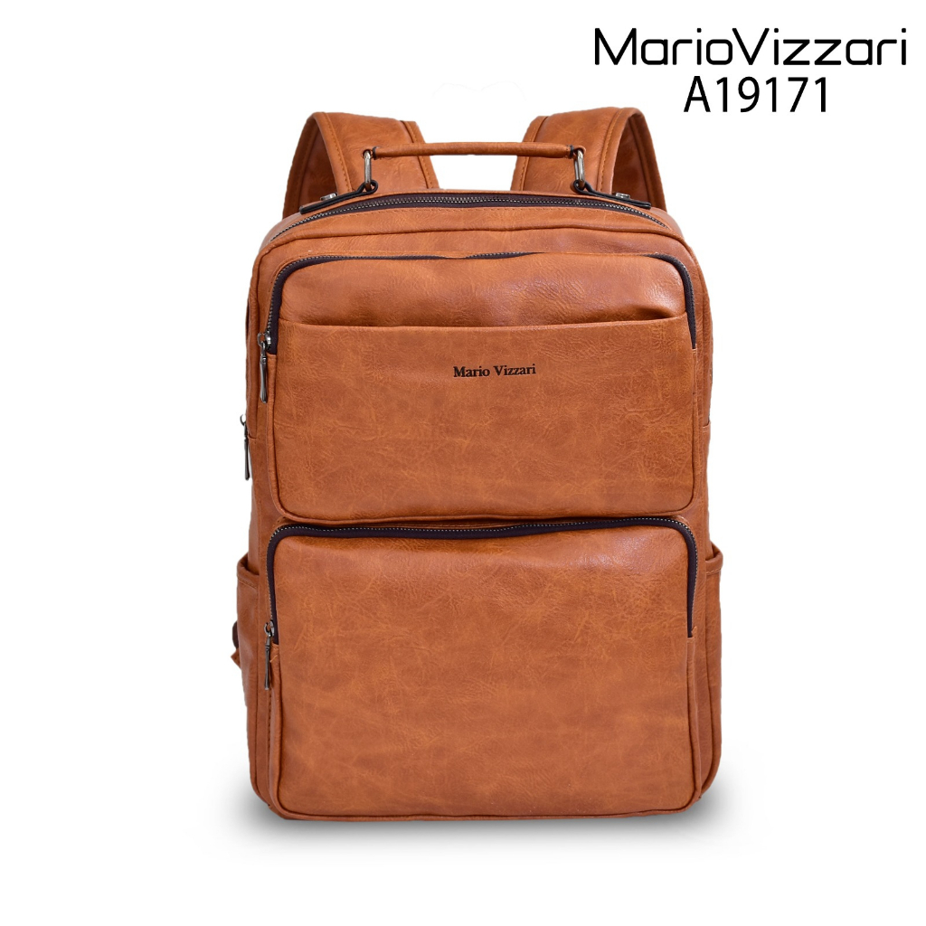 Tas Ransel Pria Kulit Mario Vizzari A19171 - Laptop (Kyson)