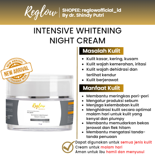 Reglow Paket Glowing + Intensive Whitening Night Cream