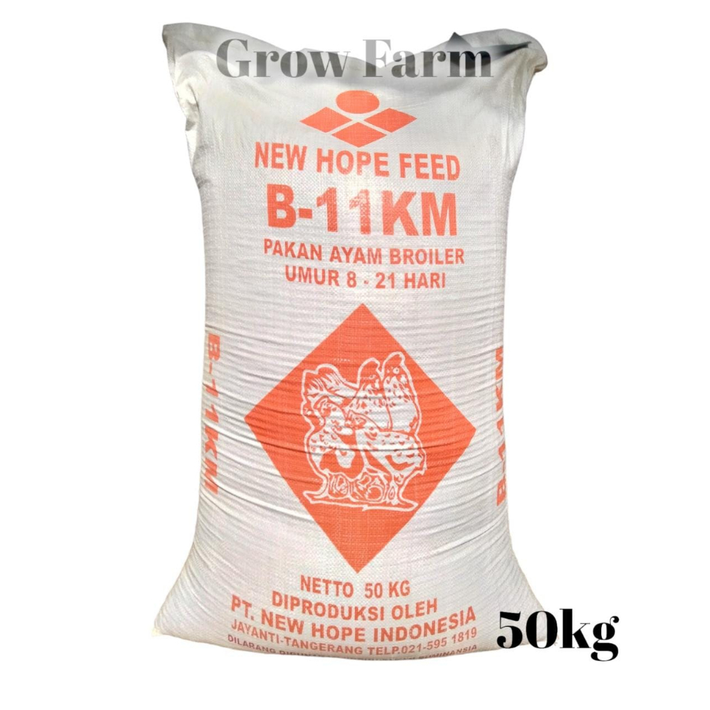 KARUNGAN 50kg B-11 KM Pakan Ayam Ras Pedaging Umur 8-21 Hari B 11 KM NEW HOPE INDONESIA