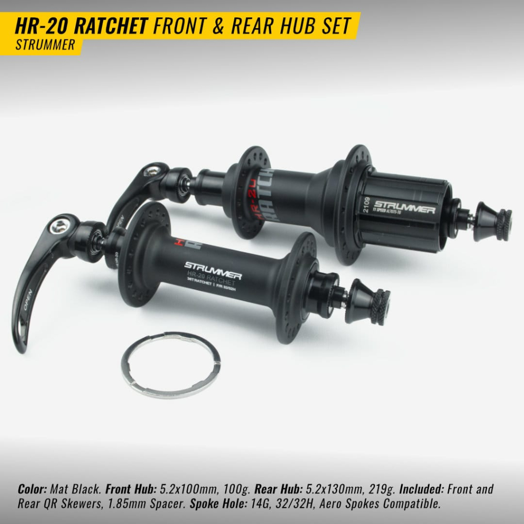 Hub Freehub Strummer HR20 32 Hole RATCHET 36T Roadbike Free Hub 32H - Free Hub HR 20 Sepeda Road Bik