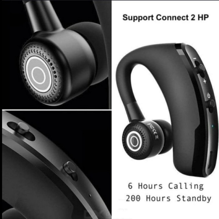 Headset bluetooth wireless handsfree earphone voyager legend v9 v8 - V9