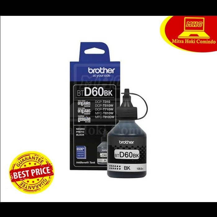 Tinta Brother BTD60 BK Black BTD 60 BK ORIGINAL