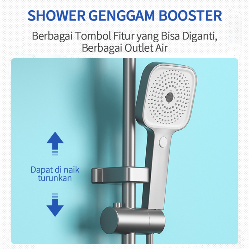 Shower Kamar Mandi 4 Dalam 1 Set Shower / Sprayer Panas Dan Dingin Set Kamar Mandi Besi Tahan / Shower Kamar Mandi Set Dengan Faucet