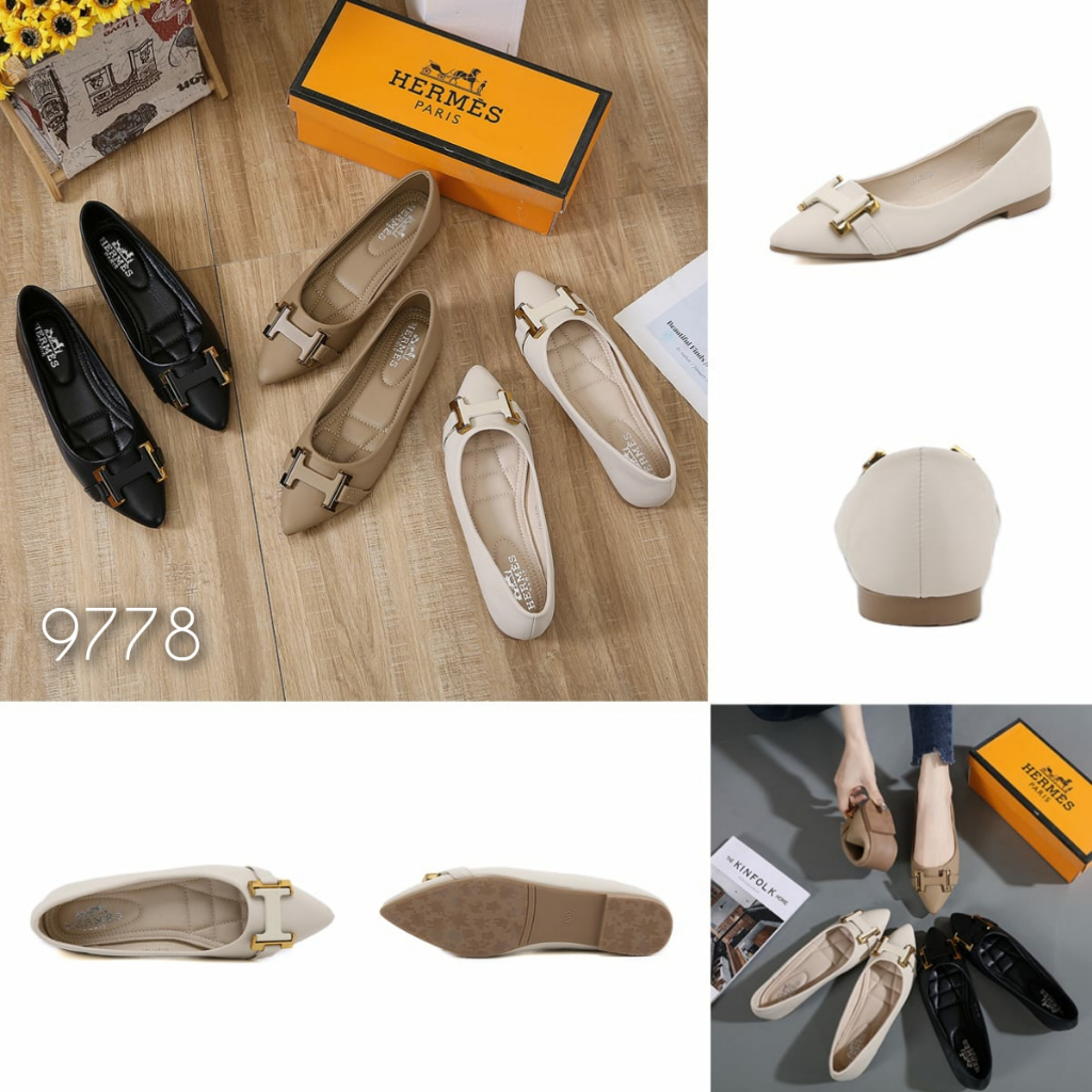 NEW ARRIVAL SANDAL WANITA FLAT KULIT LEMBUT IMPORT TERMURAH Kode: 9778