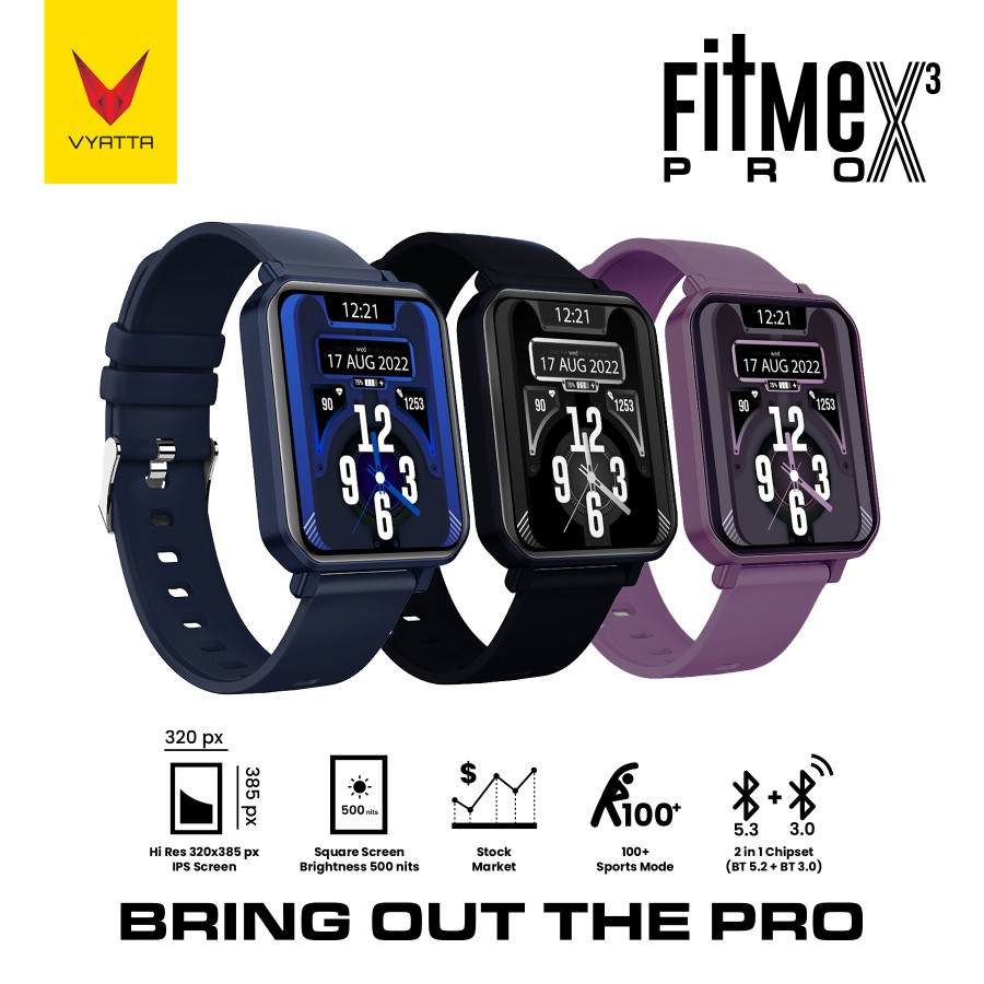 VYATTA FITME PRO X3 SMARTWATCH LARGE IPS SCREEN 1.91&quot; 100+ SPORT MODE