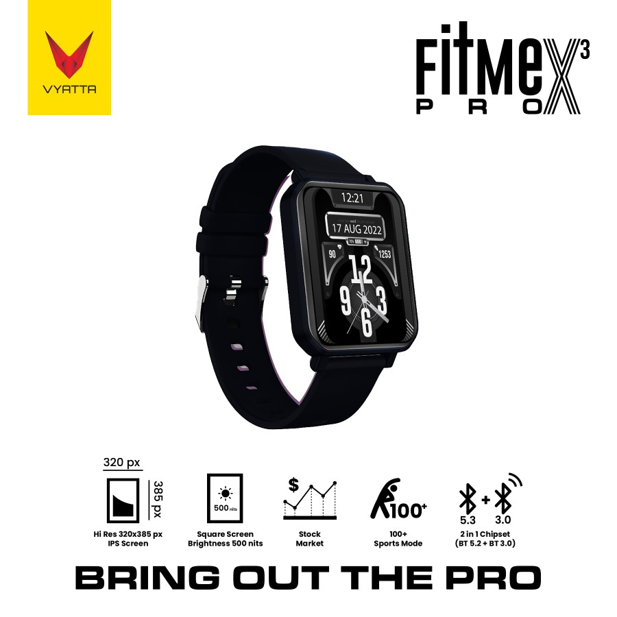 VYATTA FITME PRO X3 SMARTWATCH LARGE IPS SCREEN 1.91&quot; 100+ SPORT MODE