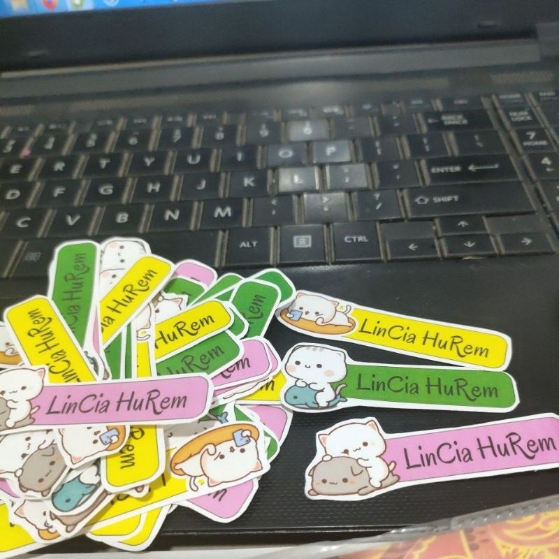 

stiker buku /sticker / label nama / label buku