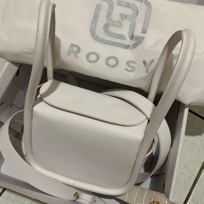 (PRELOVED) ROOSY MINI NARA BAG - WHITE