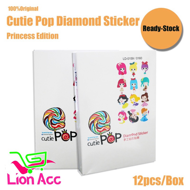 

Mainan Anak - Sticker DIY Diamond Cutie Pop Sticker Motif Princess Edukasi Painting Sticker Murah Sticker Korea