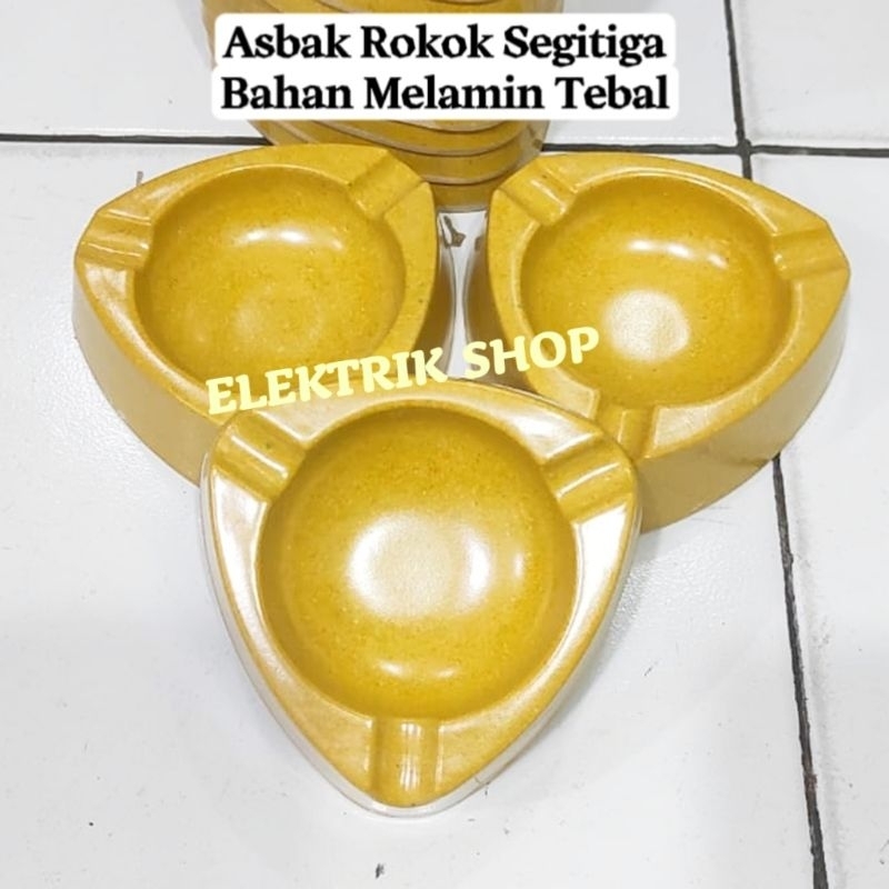 ASBAK SEGITIGA BAHAN MELAMIN TEBAL KUALITAS BAGUS MURAH