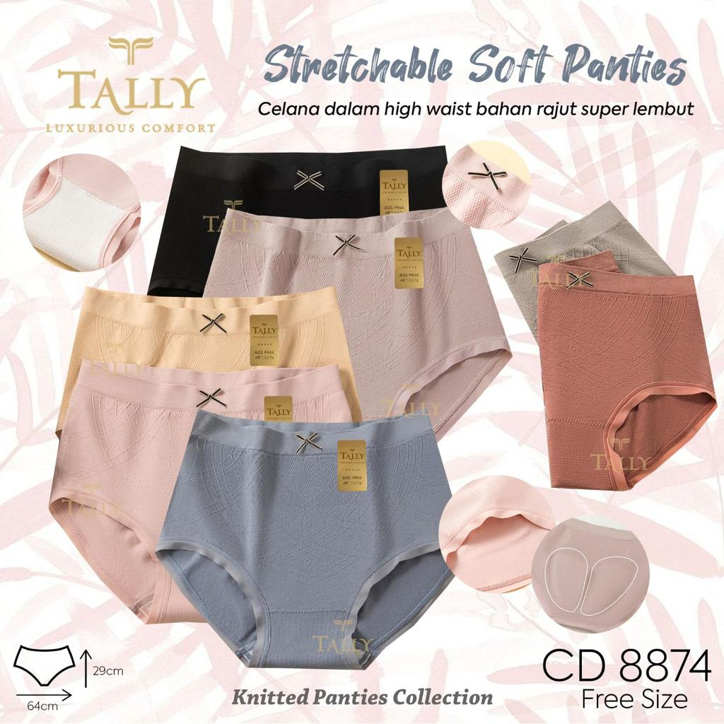 CD CELANA DALAM 8874 TALLY - TALLY CD CELANA DALAM RAJUT 8874 | FREE SIZE | FIT XL - XXL | BAHAN RAJ