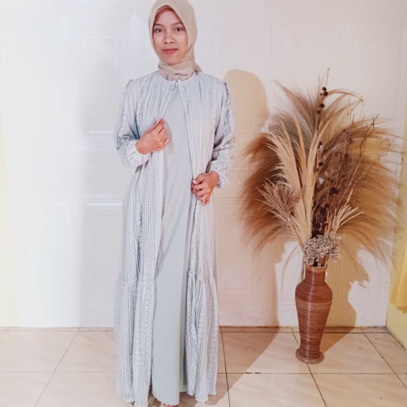 gamis brokat terbaru