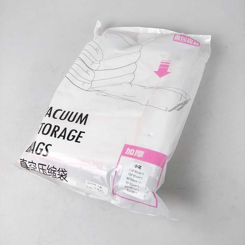 SHANJU Plastik Vakum Baju Compression Bag Various Size 5 PCS with Pump - FL22