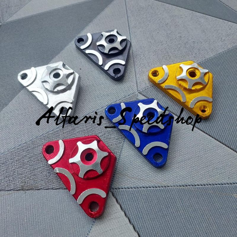 Adaptor pendingin mesin oil cooler honda bebek supra grand legenda prima star impressa adaptor oil cooler pendingin mesin honda grand supra prima impressa star legenda bahan almunium warna lengkap