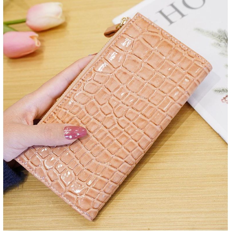 SLN-09-1 Dompet Wanita Panjang Bahan Kulit PU Premium