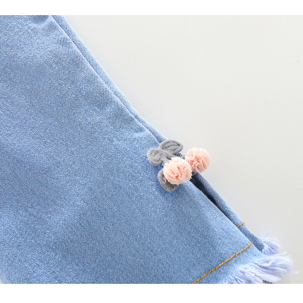 Setelan Jeans Anak Perempuan Baju Anak Cewek Import Set ATHEN4