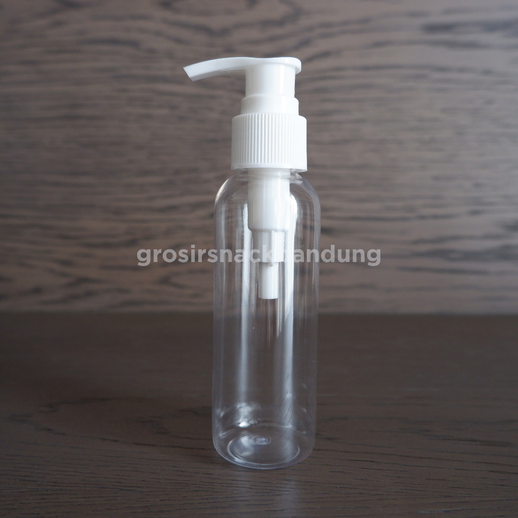 [2500 PCS]  PET 100ml BENING, TUTUP PUMP PUTIH