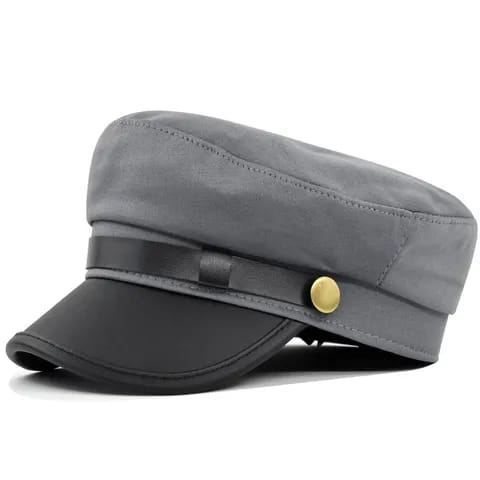 Topi Pria terbaru- Sailorman Army-Topi Pelaut- Leather Cap- Cadet Military-topi Ariel-Korean style.