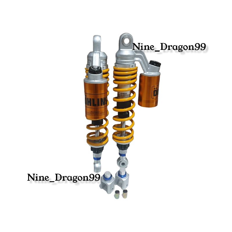 Shock Shockbreaker Tabung Atas Ohlins Model KTC Extreme 340mm Nmax PCX Supra Kharisma Double Sepasang