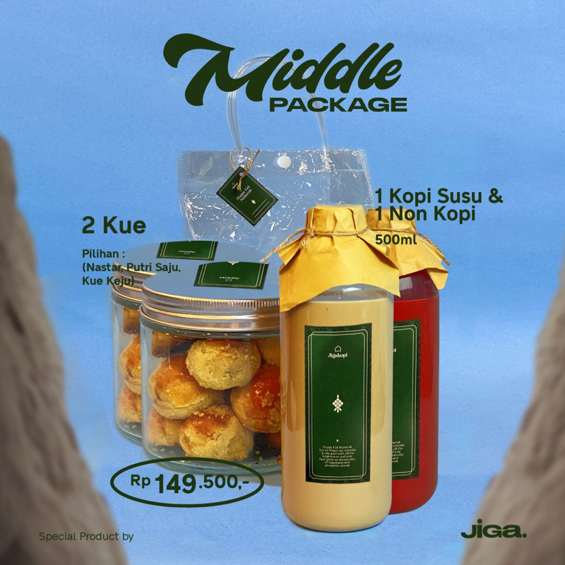 

HAMPERS LEBARAN MURAH middle kopi dan kue kering