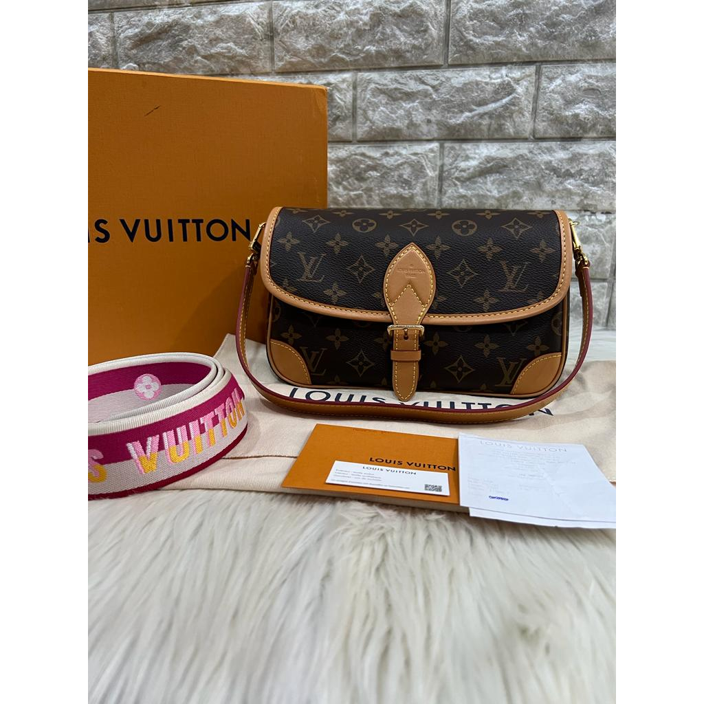 Tas Wanita Authentic Sling Bag Louis Vuitto* LV Diane Monogram Chip Original Branded Preloved