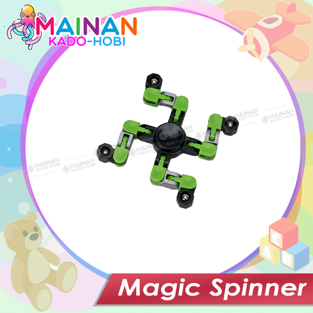 MAINAN ANAK EDUKASI PUTAR GANGSING SPINNER FIDGET ROBOT