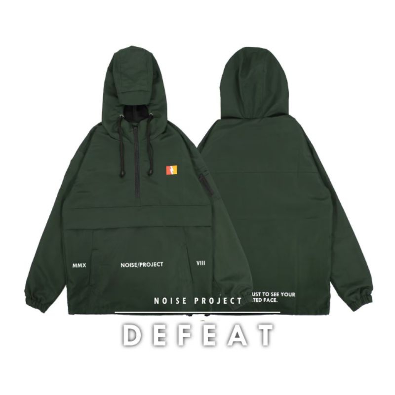 JAKET CAGOULE NOISE PROJECT ORIGINAL/ JAKET CAGOULE DEFEAT NOISE PROJECT / JAKET PRIA DAN WANITA
