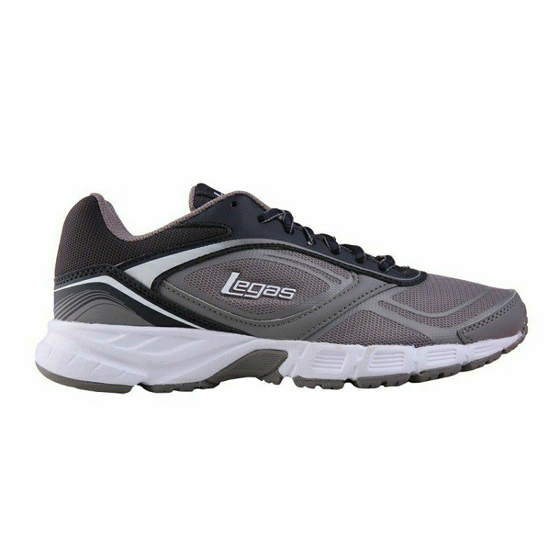Sepatu League Legas Evade 2 LA M Grey Running Shoes Cowo Sneakers Pria Abuabu Original Murah