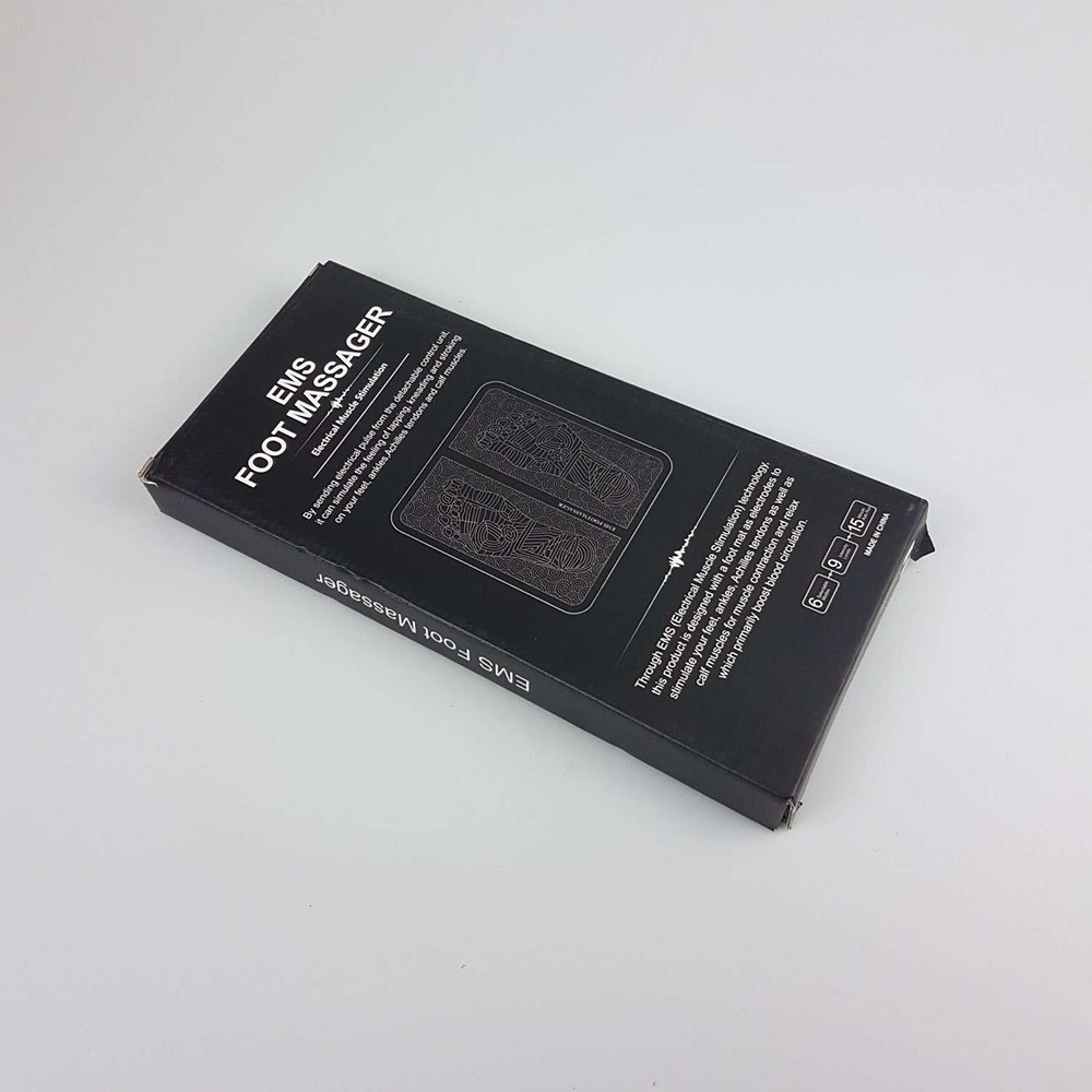 TaffOmicron Pemijat Kaki Elektrik USB Pulse EMS Muscle Massager - EMS15 - Black