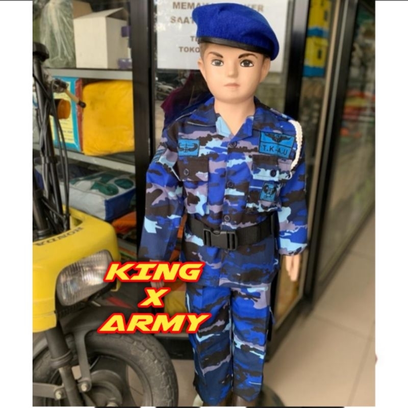 BEST SELLER READY BAJU PROFESI PDL LORENG AU ANAK / KOSTUM ANAK TNI ANGKATAN UDARA CILIK / BAJU