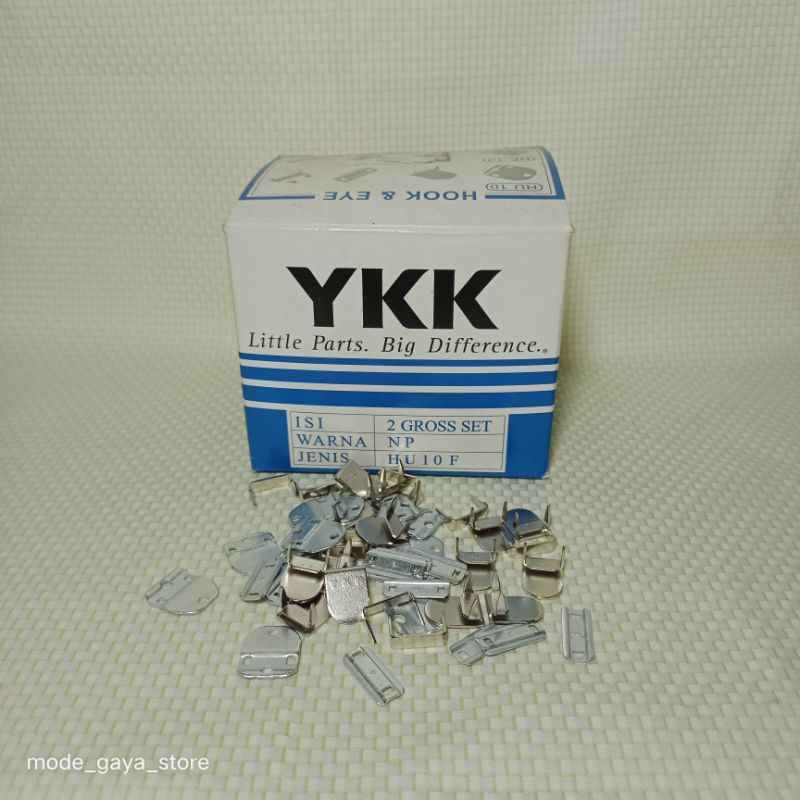 Hak Tanam YKK HU 10 F Hook And Eye/Kancing Kait YKK HU | Yazid Tailor