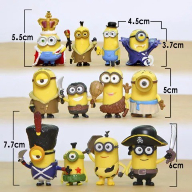 

Jual Minions King Despicable Me Figure Set 12 Mainan Pajangan Miniatur Berkualitas