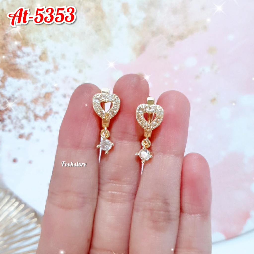 ANTING CLIP DEWASA PERHIASAN FASHION KOREA ANTI ALERGI /AT-5353