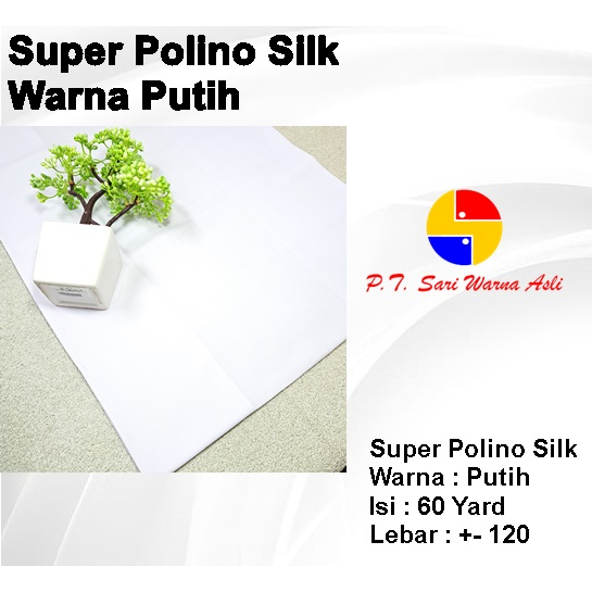 Kain Super Polino Silk - Putih