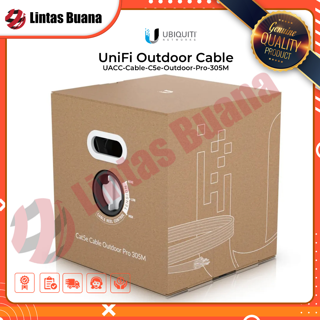 Ubiquiti kabel Unifi Cat5e Outdoor Pro 305 Meter (UACC-Cable-C5e-Outdoor-Pro-305M-W)